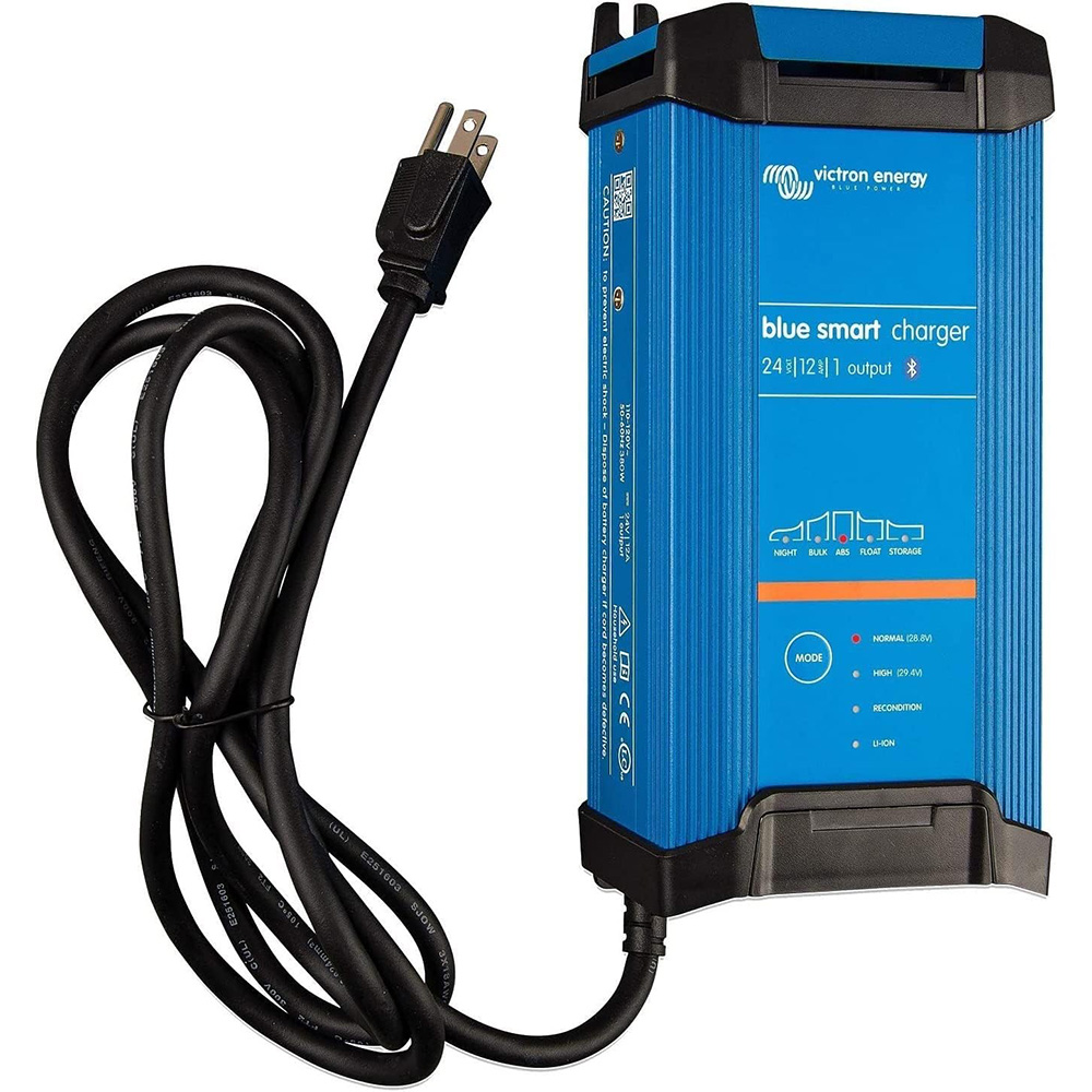 Victron Blue Smart IP22 24VDC 12A 1 Bank 120V Charger - Dry Mount - BPC241245102, made by Victron Energy - BPC241245102 Victron Blue Smart IP22 24VDC 12A 1 Bank 120V Charger - Dry Mount - BPC241245102, made by Victron Energy - BPC241245102