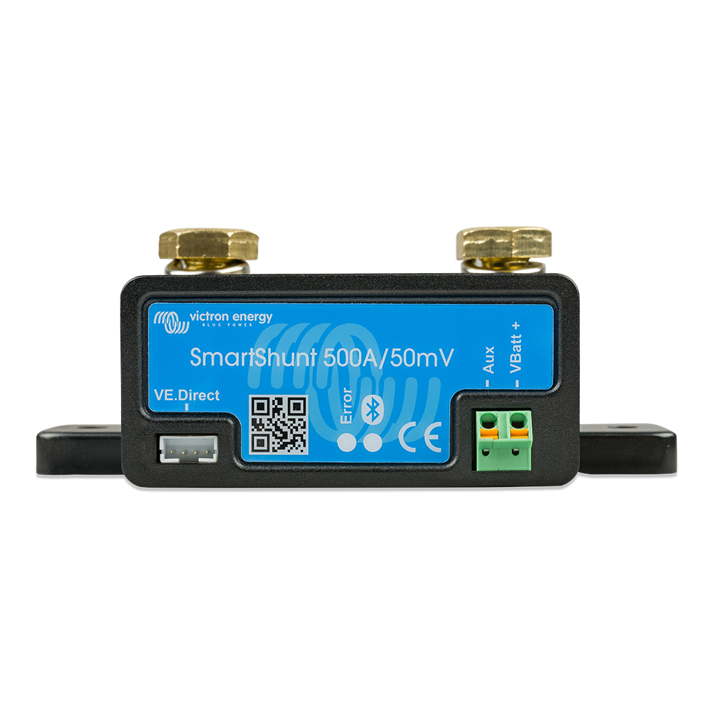 Victron SmartShunt 500AMP/50MV Bluetooth Smart Battery Shunt - SHU050150050, made by Victron Energy - SHU050150050 Victron SmartShunt 500AMP/50MV Bluetooth Smart Battery Shunt - SHU050150050, made by Victron Energy - SHU050150050