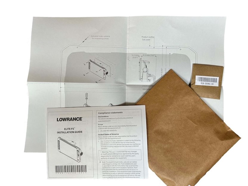 Lowrance Flush Mount Kit For Elite Fs 12 - 000-16446-001 Lowrance 000-16446-001 Lowrance Flush Mount Kit For Elite Fs 12 - 000-16446-001 Lowrance 000-16446-001