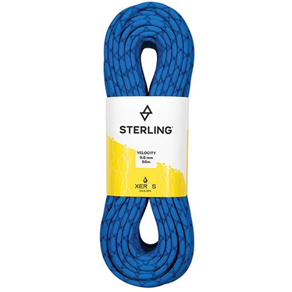 Sterling Rope Velocity 9.8mm x 60m Xeros Dynamic Rope Sterling DV106AX060 Sterling Rope Velocity 9.8mm x 60m Xeros Dynamic Rope Sterling DV106AX060
