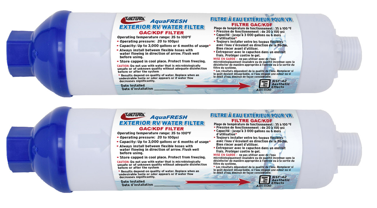 Valterra Inline Water Filter 2 Pack - A01-1132VP Valterra A01-1132VP Valterra Inline Water Filter 2 Pack - A01-1132VP Valterra A01-1132VP