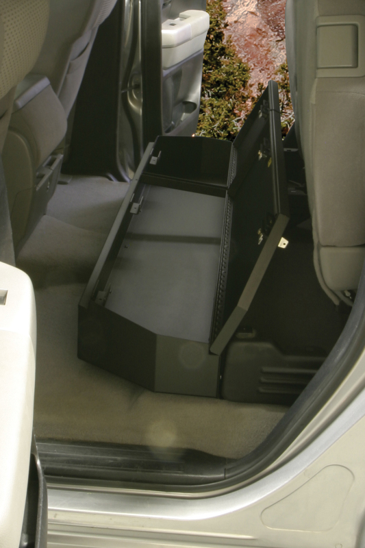 Tuffy 07-21 Toyota Tundra Double Cab Underseat Lockbox W/ Keyed Lock - Tuffy Products 313-01 Tuffy Products 313-01