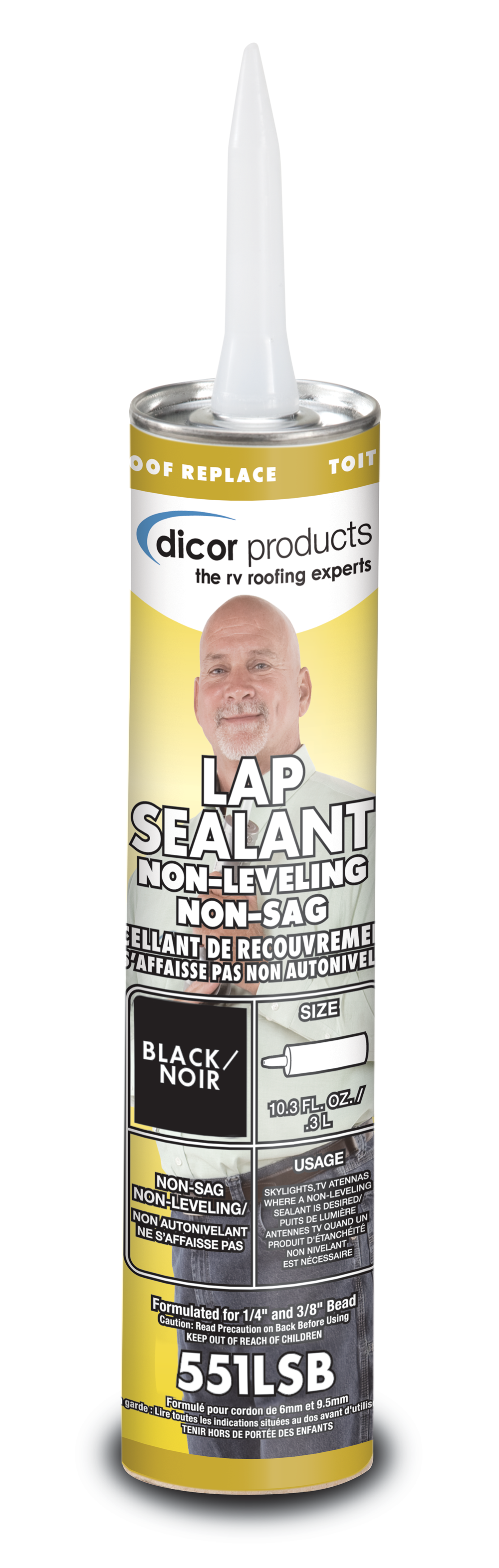 Dicor RV Non-Sag Lap Sealant – Vertical & Sidewall Leak Protection Dicor 551LST-1 Dicor RV Non-Sag Lap Sealant – Vertical & Sidewall Leak Protection Dicor 551LST-1