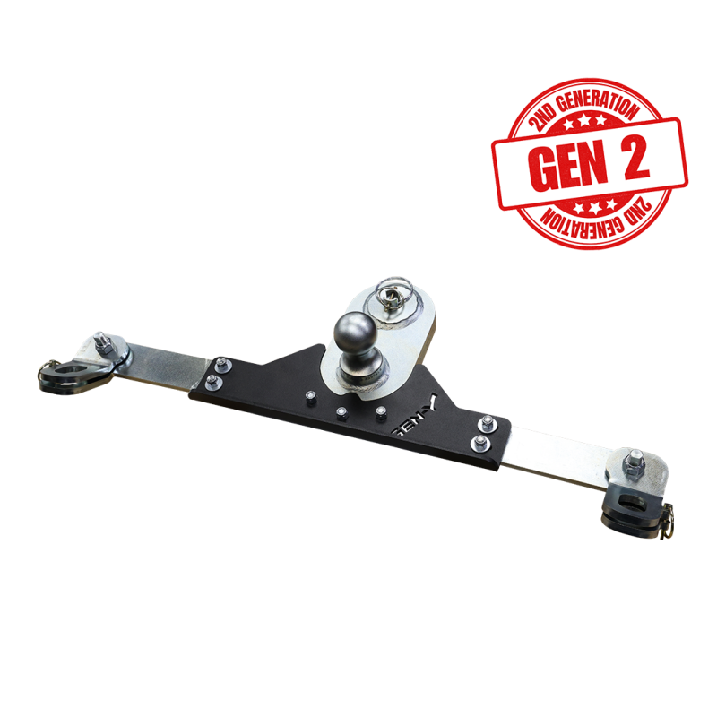 Gen-Y 2017+ Ford GoosePuck II 5in Offset Ball Puck Mount & 25K Towing w/Safety Chain Anchors - GH-21011 GEN-Y Hitch GH-21011