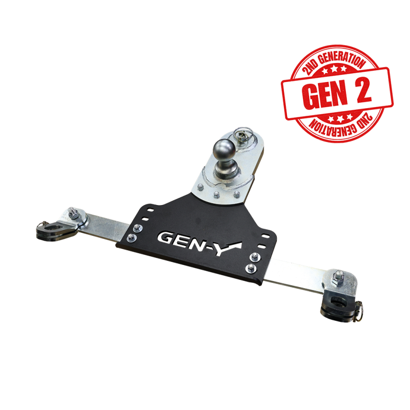 Gen-Y 18-19 GM Short/Long Bed GoosePuck II 5in Offset Ball Puck Mount 25K TW w/Safety Chain Anchors - GH-21015 GEN-Y Hitch GH-21015