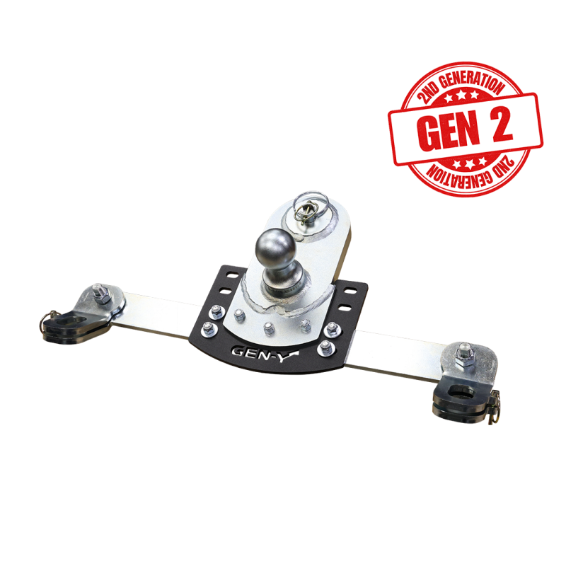Gen-Y 20-24 GM Short/Long Bed GoosePuck II 5in Offset Ball Puck Mount 25K TW w/Safety Chain Anchors - GH-21017 GEN-Y Hitch GH-21017