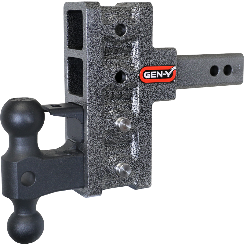 Gen-Y Mega Duty 2in Shank 5in Offset Drop 2K TW 16K Hitch w/GH-051 Dual-Ball/GH-032 Pintle Lock - GH-224 GEN-Y Hitch GH-224