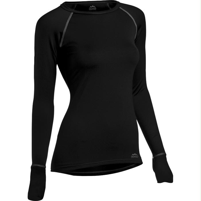 Quest Womens Crew Black Lg, made by Coldpruf -