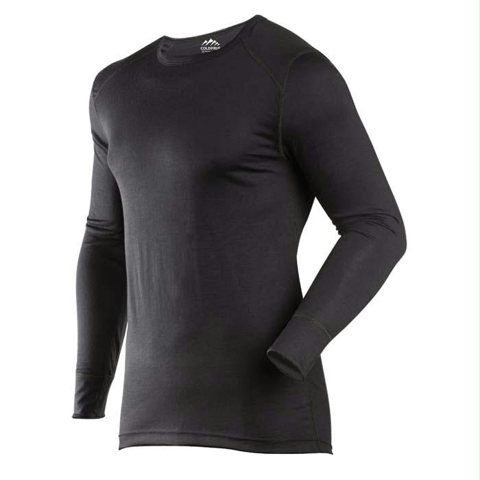 Classic Merino Men Crew Blk Md, made by Coldpruf -