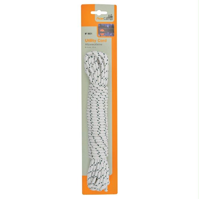 Utility Cord White 4 Mm X 10 M, made by Acecamp - Utility Cord White 4 Mm X 10 M, made by Acecamp -