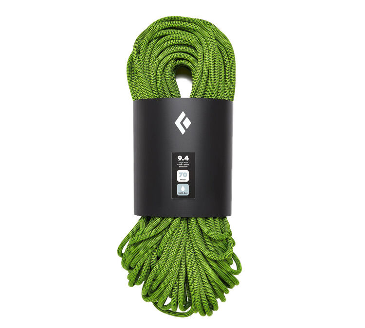 Black Diamond 9.4 Dry Rock Climbing Rope, made by Black Diamond Equipment - BD323022 Black Diamond 9.4 Dry Rock Climbing Rope, made by Black Diamond Equipment - BD323022
