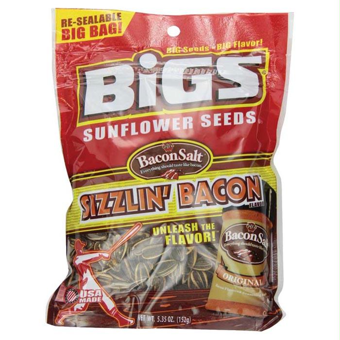Bigs Sunflower Seeds Bacon, made by Bigs Seeds -