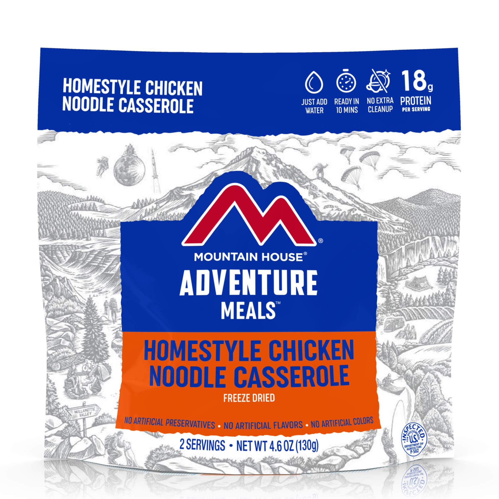 Homestyle Chkn Noodle Cass Cl, made by Mountain House -