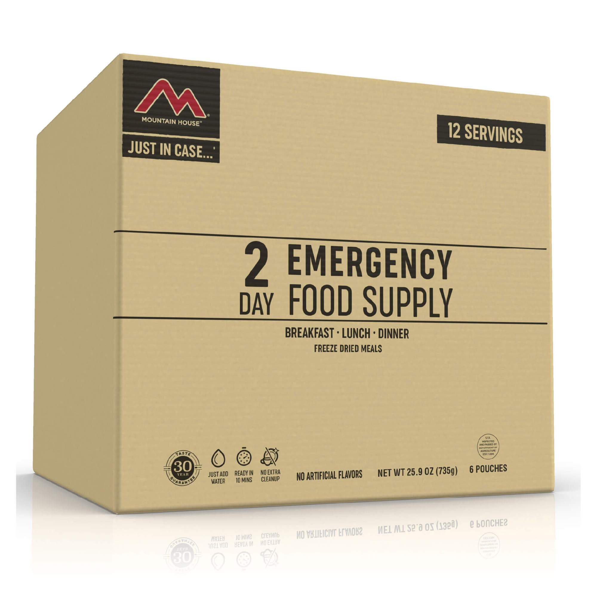 2-Day Emergency Food Kit, made by Mountain House - 2-Day Emergency Food Kit, made by Mountain House -