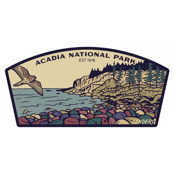 Acadia Natl Park Sticker, made by SENDERO PROVISIONS - Acadia Natl Park Sticker, made by SENDERO PROVISIONS -