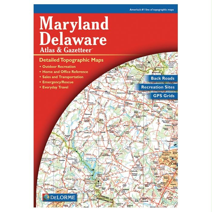 Maryland/Delaware Atlas, made by Delorme -