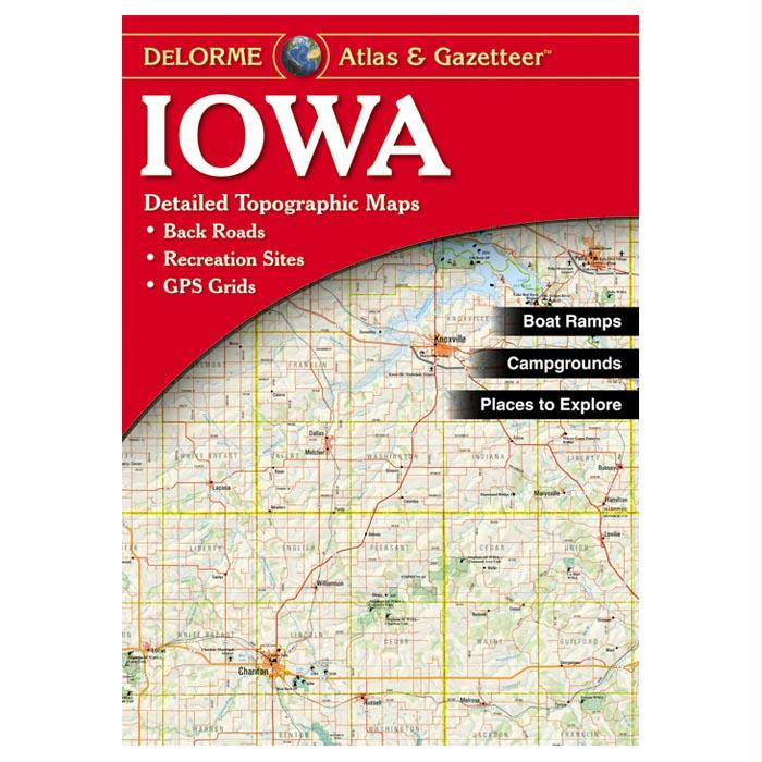 Iowa Atlas, made by Delorme -