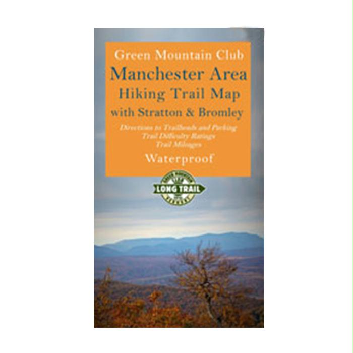 Manchester Area Hiking Map, made by Green Mountain Club -