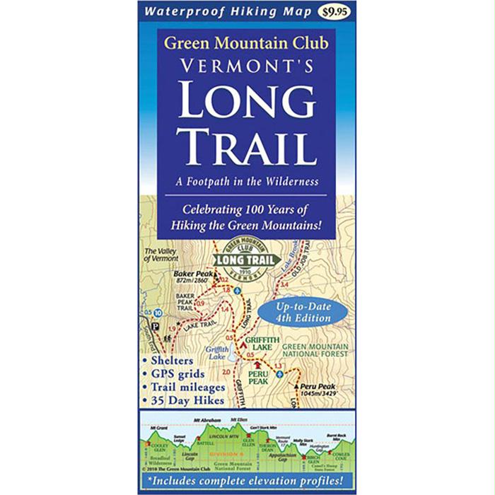 Vermont'S Long Trail: Map, made by Green Mountain Club -