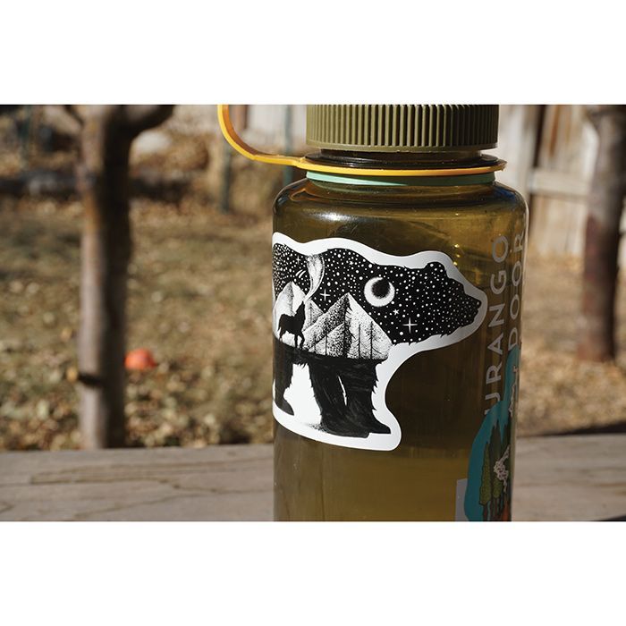 Bear & Wolf Sticker, made by STICKER ART - 3
