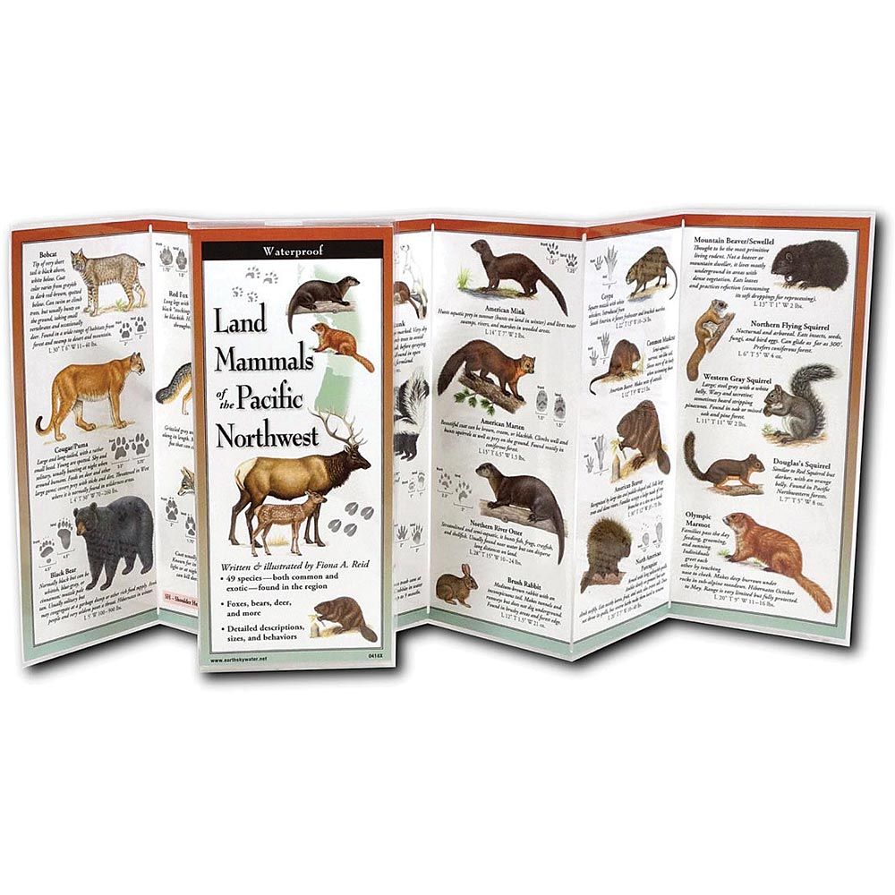 Mammals Of Northwest Guide, made by EARTH SKY+WATER -