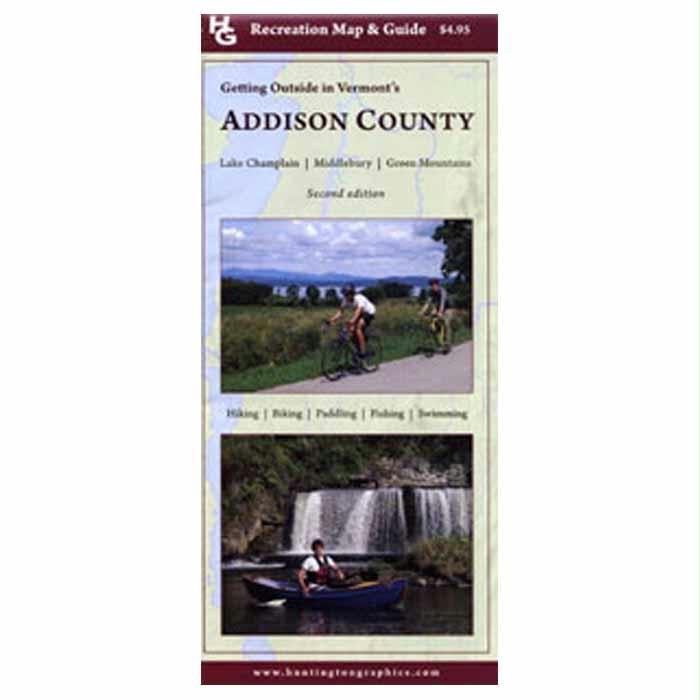 Addison County Rec Map, made by Triad Printing -
