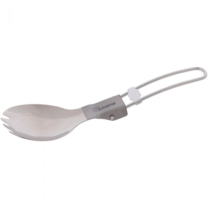 Folding Titanium Spork, made by Olicamp - Folding Titanium Spork, made by Olicamp -