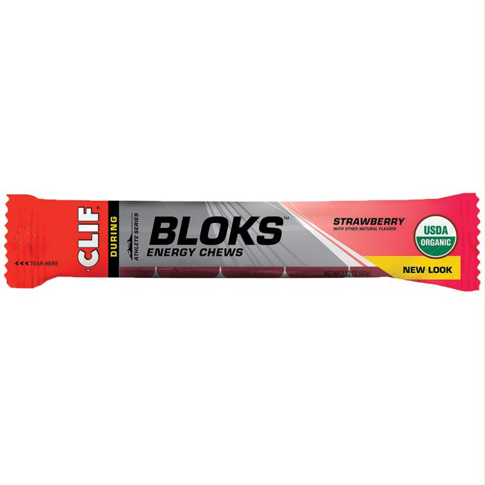 Clif Shot Blok Strawberry, made by Clif Bar -
