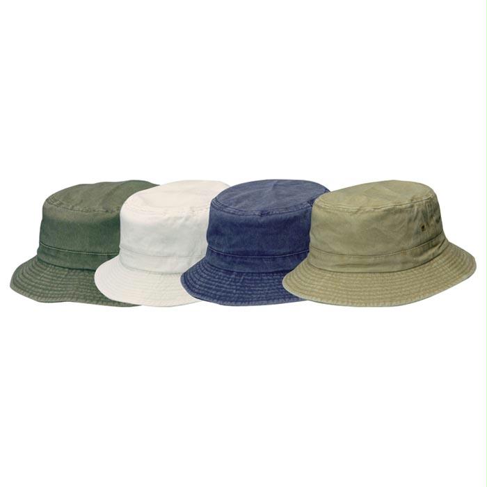 Kids Twill Bucket Hat Asst, made by Dorfman Pacific -
