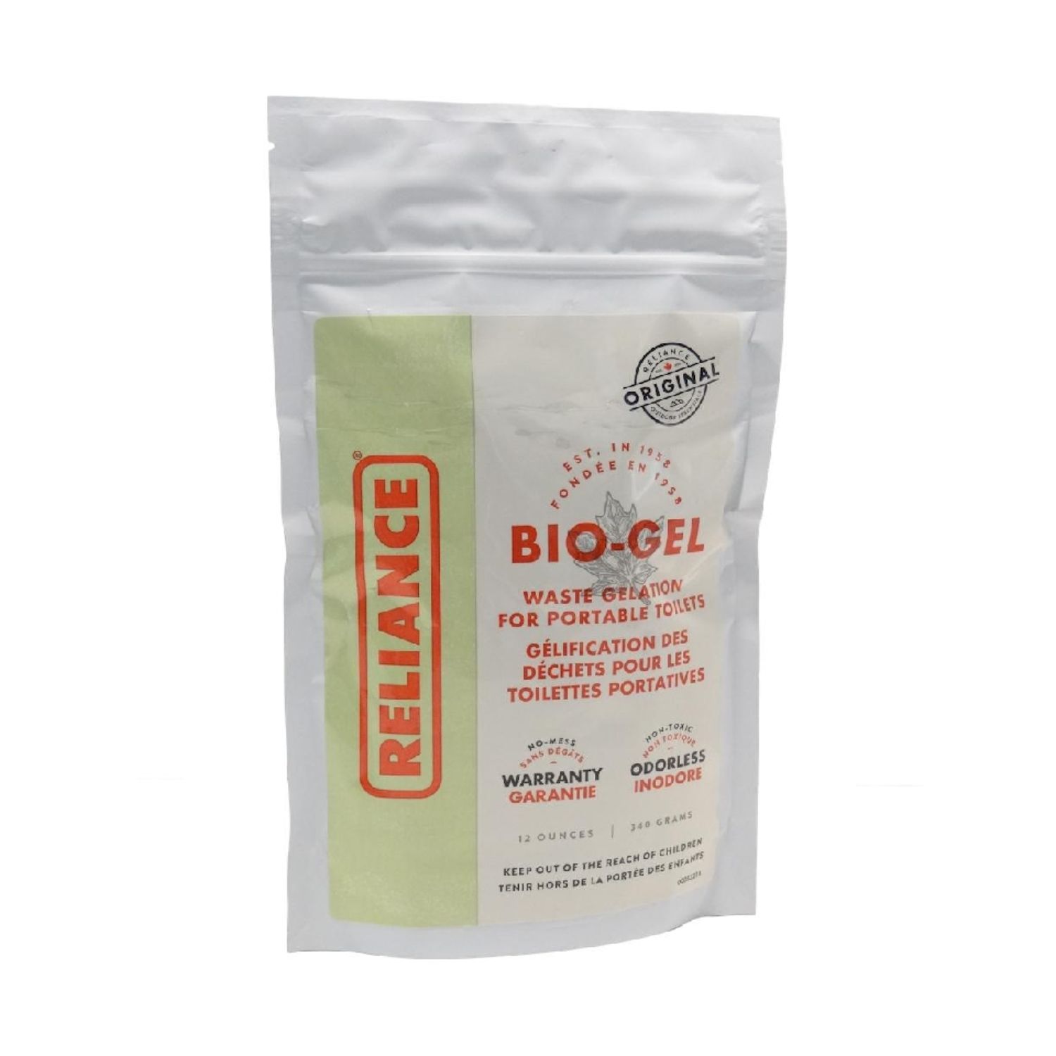 Reliance Bio Gel 12 oz Foil Pouch, made by Reliance -