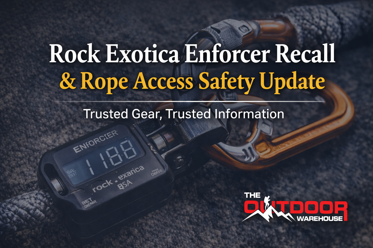 Enforcer Rope Device Rock Exotica Enforcer Recall & Rope Rescue Safety Update - The Outdoor ...