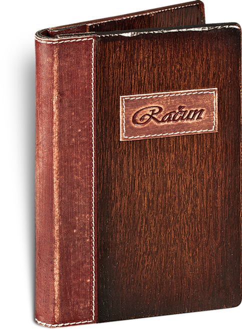 977. Wood-Leather Bill Covers