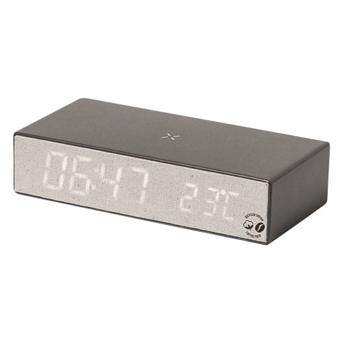 MITTO Digitalni stoni LCD sat sa bežičnim punjenjem, 15W