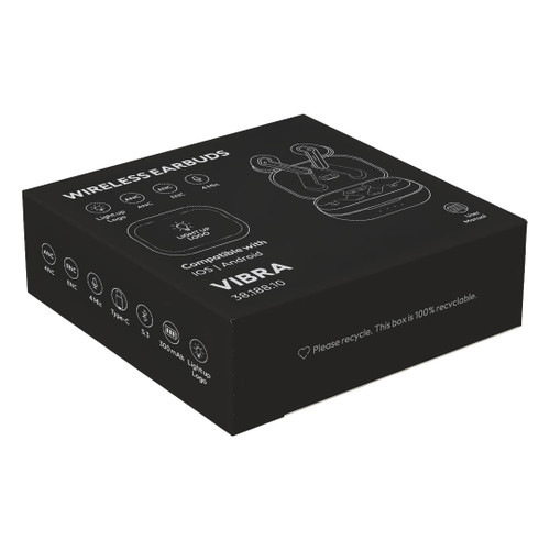 VIBRA Bežične stereo slušalice sa svetlosnim efektom