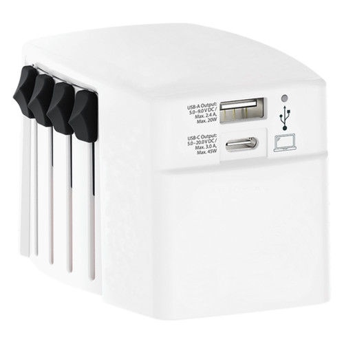 WORLD USB CHARGER AC 45PD Putni multiadapter 45W