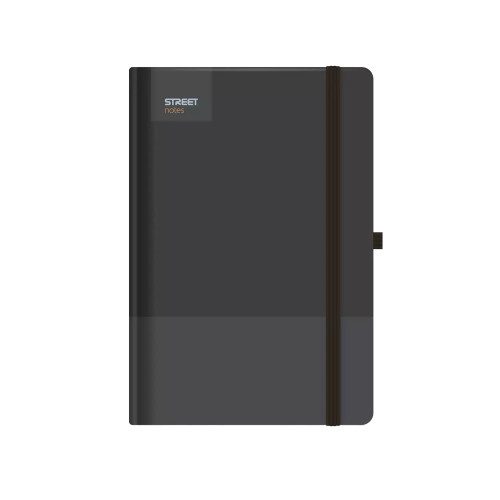 NOTES A6 96 lista CASUAL BLACK 11 x 14,5 cm