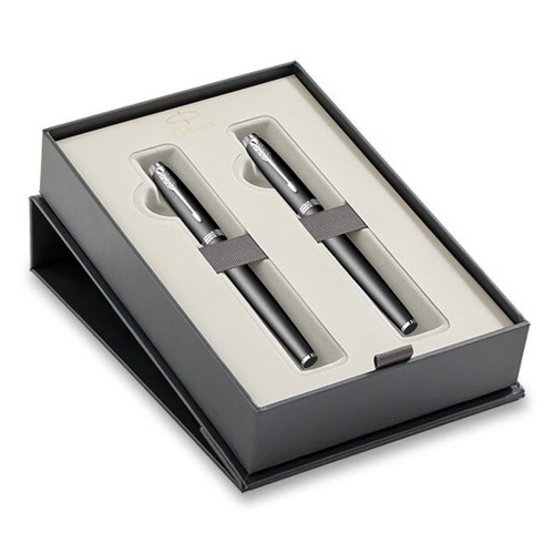 Parker poklon SET Royal IM Black CT - Nalivpero + Roler