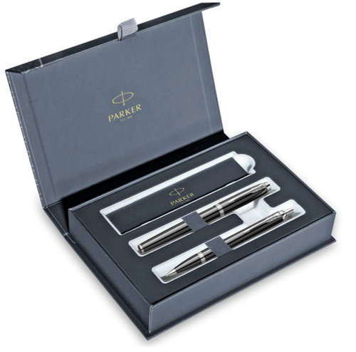 Parker poklon SET Royal IM Black CT - Hemijska olovka + Roler