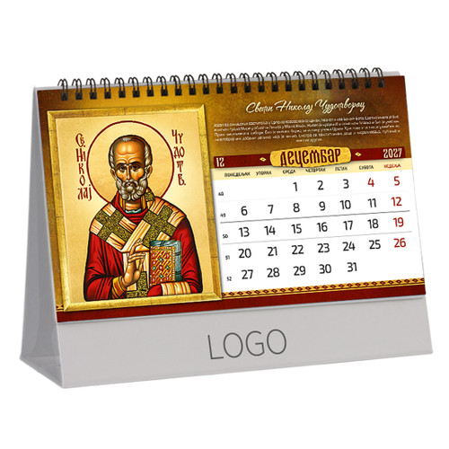 ICONS 37 Table calendar: 13 sheets, monthly