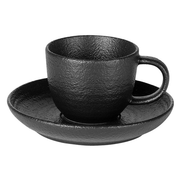 TRIBECA MINI Set od dve keramičke šolje za espresso sa tacnama, 2 x 90 ml