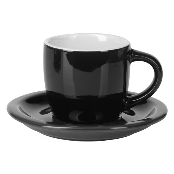 MOMENTO C MINI Espresso cup with tray made of fine ceramic, 100 ml
