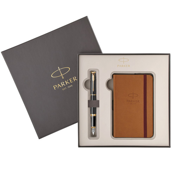 Parker poklon SET Royal Urban Black GT - Nalivpero + Notes