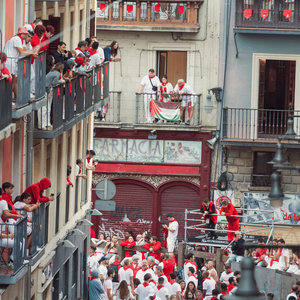 Balconies at Dead Man's Curve / La Curva in Pamplona