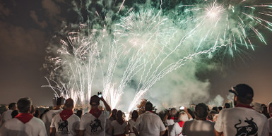 Sparkling Skies: Nightly Fireworks at Pamplona's San Fermin Festival 