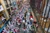 In the morning, walking to your balcony rental before the running of the bulls