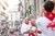 san fermin balcony with friends and family