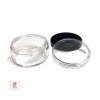 Cosmetic Jars Plastic Beauty Containers - 30 Gram (Black / Clear Lid)