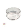 Cosmetic Jars Plastic Beauty Containers - 30 Gram (Black / Clear Lid)