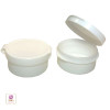 Cosmetic Hinged Lid Jars Beauty Containers - 10 Ml (Natural / White / Black) • 5098 / 5095 / 5099 Beauty Makeup Supply