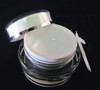 Acrylic Cream Jars Cosmetic Beauty Containers w/ Sealing Disc 15ml • 3115 Beauty Makeup Supply